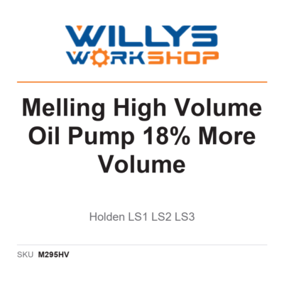 Melling High Volume Oil Pump 18% More Volume | Holden LS1 LS2 LS3