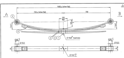 WCS Leaf Spring for Mercedes Sprinter (2018 on) [Rear] (MER 16P)