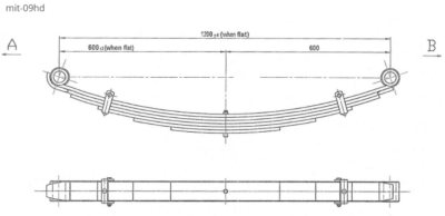 WCS Multileaf Spring (Heavy Duty) for Mitsubishi Canter [Front]