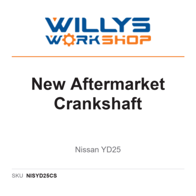 NVP New Aftermarket Crankshaft | Nissan YD25