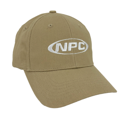 NPC Cap Khaki & White