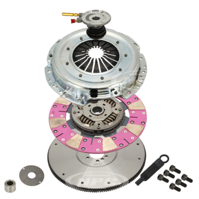 Super Heavy Duty Cushion Button Clutch & Flywheel Package (firm pedal feel)