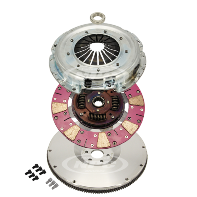 Super Heavy Duty Cushion Button Clutch & Flywheel Package (14 spline)