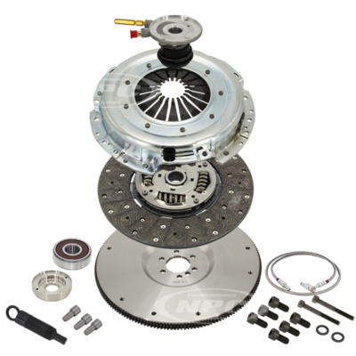 Super Heavy Duty Organic Clutch & Flywheel Package (firm pedal feel)