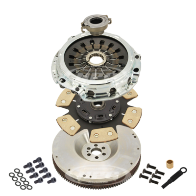 Heavy Duty Button Clutch & Solid Conversion Flywheel Package