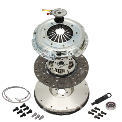Super Heavy Duty Organic Clutch & Flywheel Package (light pedal feel)