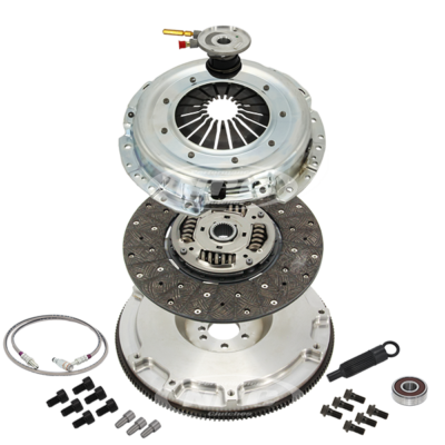 Super Heavy Duty Organic Clutch & Lightweight Flywheel Package (firm pedal feel)