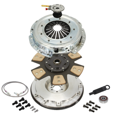 Super Heavy Duty Button Clutch & Lightweight Flywheel Package (firm pedal feel)