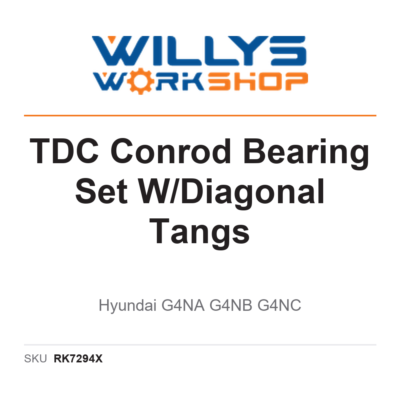 TDC Conrod Bearing Set W/Diagonal Tangs | Hyundai G4NA G4NB G4NC