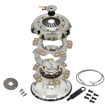 260mm Carbotic Button Twin Plate Sprung Center