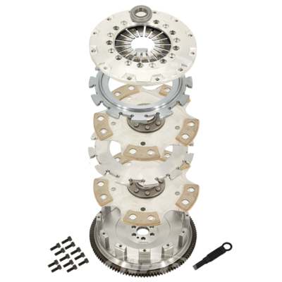 225mm Carbotic Button Twin Plate Solid Center (will req. push pull converter*)