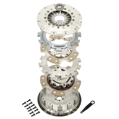 225mm Carbotic Button Twin Plate Sprung Center (will req. push pull converter*)
