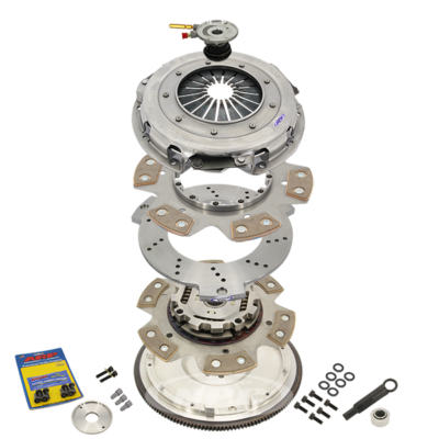 260mm Carbotic Button Twin Plate Sprung Center