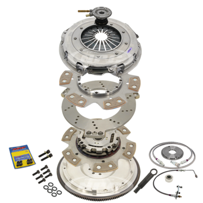 260mm Carbotic Button Twin Plate Sprung Center