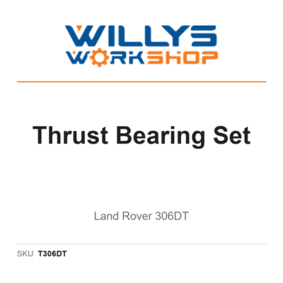 NVP Thrust Bearing Set | Land Rover 306DT