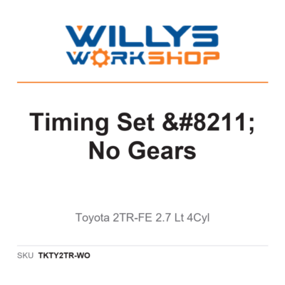 NVP Timing Set - No Gears | Toyota 2TR-FE 2.7 Lt 4Cyl