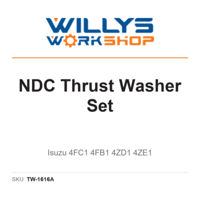 NDC Thrust Washer Set | Isuzu 4FC1 4FB1 4ZD1 4ZE1