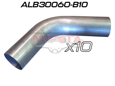 (Pack 10) 3in (76.2mm) 60deg Aluminised Mandrel Bend