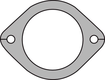 2 Bolt Commodore Flange 3in Bore, 105mm Bolt Centres 11mm Bolt Holes (use GMG093-3 gasket)