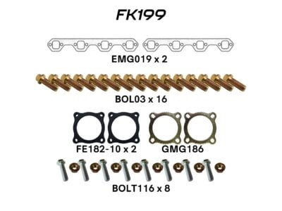 Ford Falcon EB ED EF EL AU V8 Extractor Fitting Kit inc all hardware