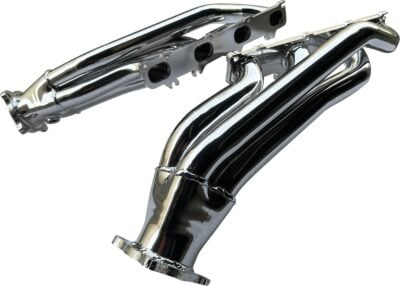 RAM 1500 V8 HEMI 1 3/4in Extractors with 3in outlets - Ceramic Coated (Silver) - Suit DT, DS, TRX