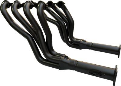 VE VF 1 7/8in Headers With 3in Outlet - BLACK Ceramic Coated
