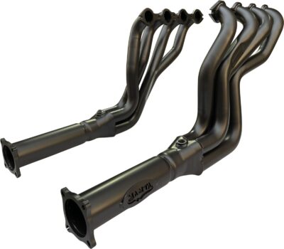 VE VF 1 7/8in Headers With 3in Outlet - BLACK Ceramic Coated