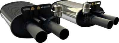 VE Sedan 3in Rear Mufflers (pair) - With Vacuum Bimodal