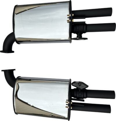 VE VF Ute 2.5in Rear Mufflers (pair) with electronic valves