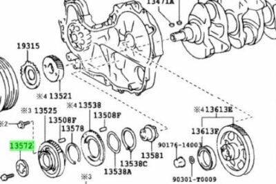 Genuine Idle Gear Thrust Plate | Toyota 1KD-FTV