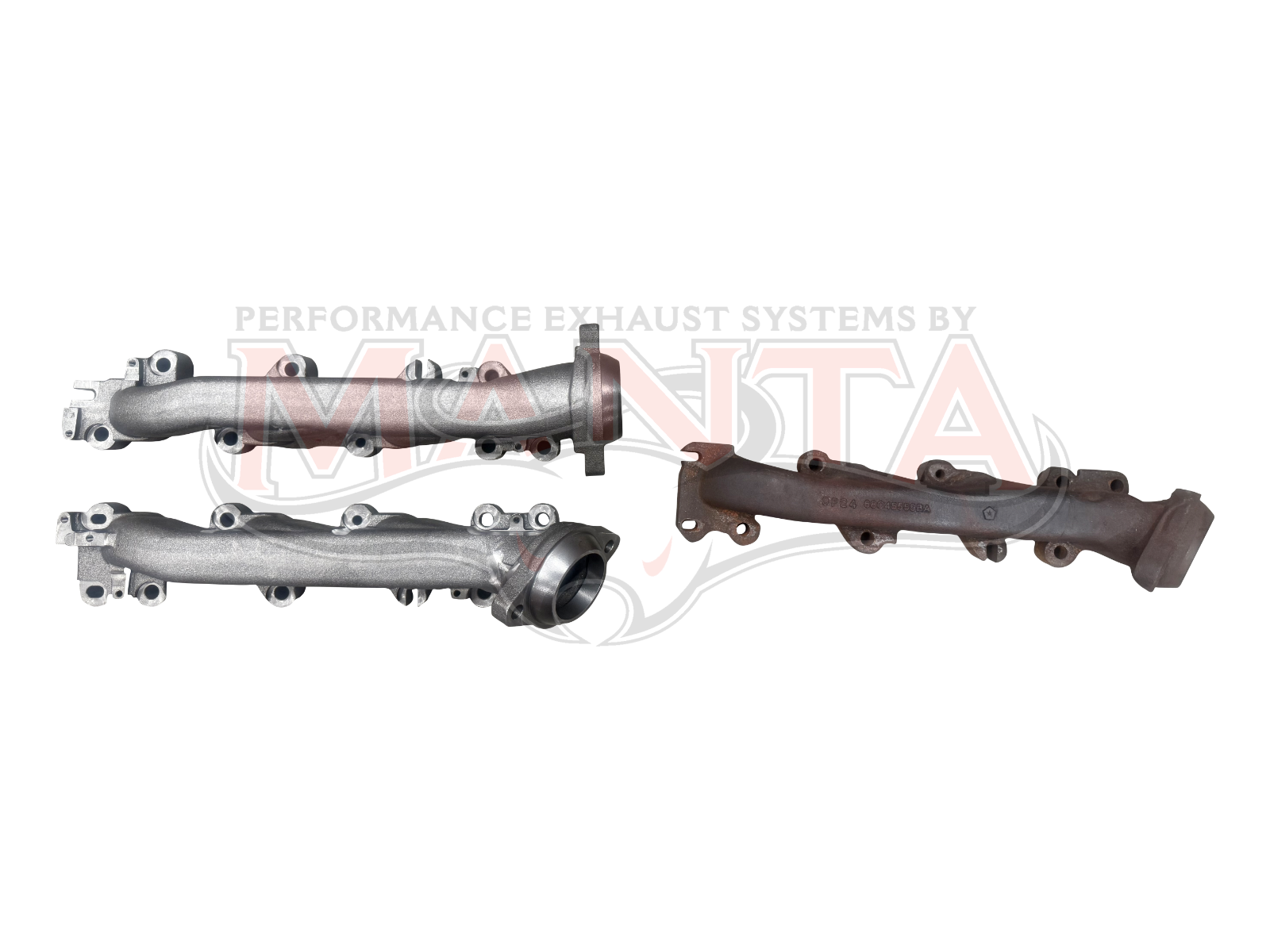 RAM 1500 V8 Hemi, DS Model Only, Left & Right Cast Std Manifold Replacements Inc Fitting Kit - Image 2