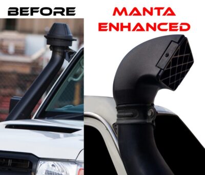 Manta Air Ram Suits HDJ, VDJ, GDJ 70 Series + 200 GX Landcruiser. FITS INSIDE OEM SNORKEL