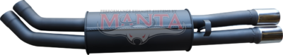VP Commodore, VR,VS Clubsport, VQ Statesman IRS Dual 2 1/2in Rear Muffler 40mm Short Of MBM121MF (MBM127MF)