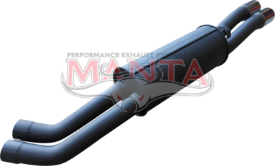 VP Commodore, VR,VS Clubsport, VQ Statesman IRS Dual 2 1/2in Rear Muffler 40mm Short Of MBM121MF (MBM127MF)