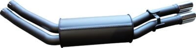 Holden Statesman WH Sedan V8 Dual 2 1/2in Rear Muffler With Chrome Tips (MBM173MF)