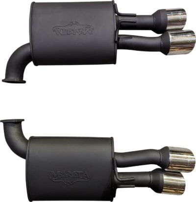 Holden Commodore VE Sedan V8 6.2L E2 HSV 3in Dual Rear Mufflers With 4in QUAD Tips