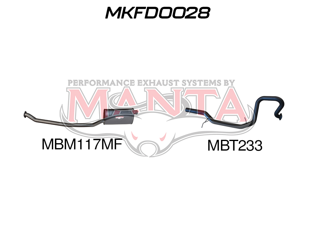 mkfd0028_01 Ford NF/NL Fairlane & LTD 6 Cylinder Catback
