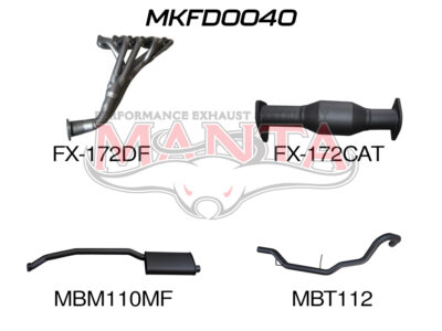 Ford Falcon EA - EL 6 Cylinder Wagon Full System Muffler/Tailpipe (MKFD0040)