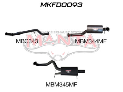 Ford Falcon BA BF XR6 Turbo 3in Single Exhaust off Factory Dump Pipe