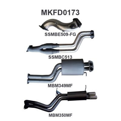 Ford Falcon FG XR6 Turbo 2.5in Dual Turbo Back (MKFD0173)