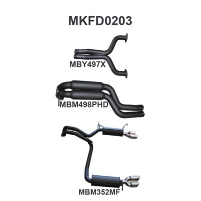 Ford FG GT 5.0 V8 SDN 2.5in L & R Catback Hotdog/Muffler (MKFD0203)