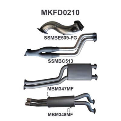 Ford FG XR6 Turbo Ute 2.5in Dual Turbo Back (MKFD0210)