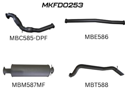 Ford PX2 & PX3 Ranger 3.2L Turbo Back With Cat (MKFD0253)
