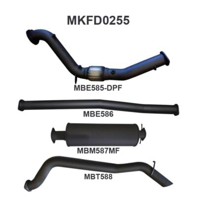 Ford PX2 & PX3 Ranger 3.2L Turbo Back Without Cat, With Muffler (MKFD0255)