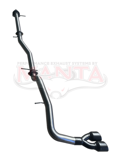 Ford Next Gen T6.2 Ranger V6 3in DPF Back Without Mufflers,Twin Black Tip Side Exit