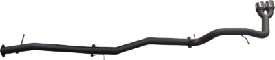 Ford Next Gen T6.2 Ranger 4cyl 2.0L Bi-Turbo 3in DPF Back Without Muffler, Twin Chrome Tip Side Exit (MKFD0280T)