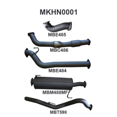 Holden Colorado RC 3.0L 08 - 10 LWB WITH CAT & WITH MUFFLER (MKHN0001)