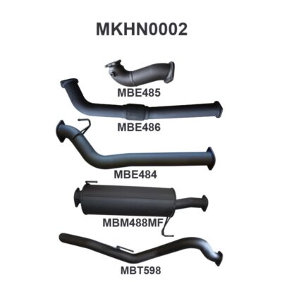 Holden Colorado RC 3.0L 08 - 10 LWB WITHOUT CAT & WITH MUFFLER (MKHN0002)