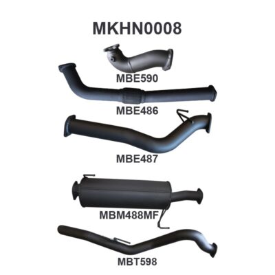 Holden Colorado RC 3.0L 10 - 12 SWB Without Cat & With Muffler