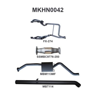 Holden Commodore VP VR Sedan V6 3.8L IRS 2.5in With Extractors Muffler/Tailpipe